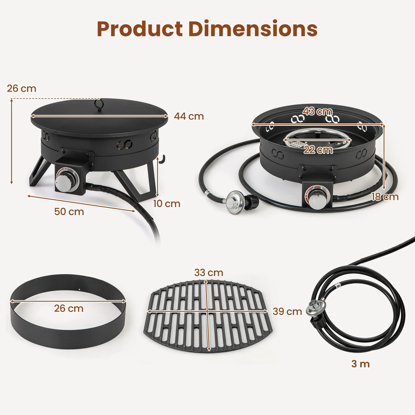 Portable Gas Fire Pit