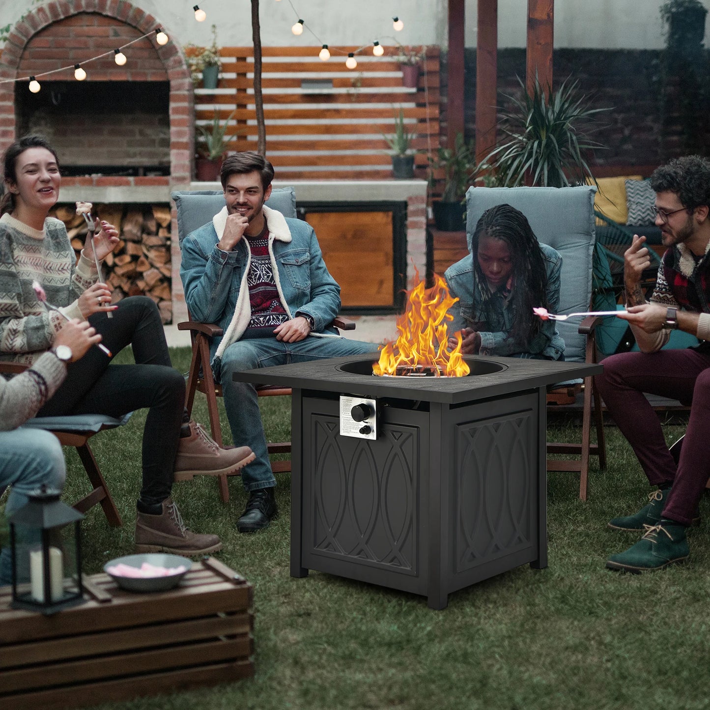 Gas Fire Pit Table