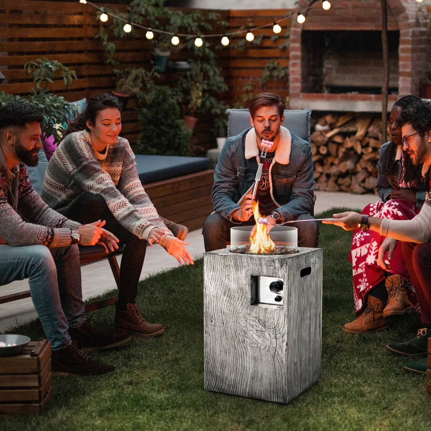 Propane Gas Fire Pit Table