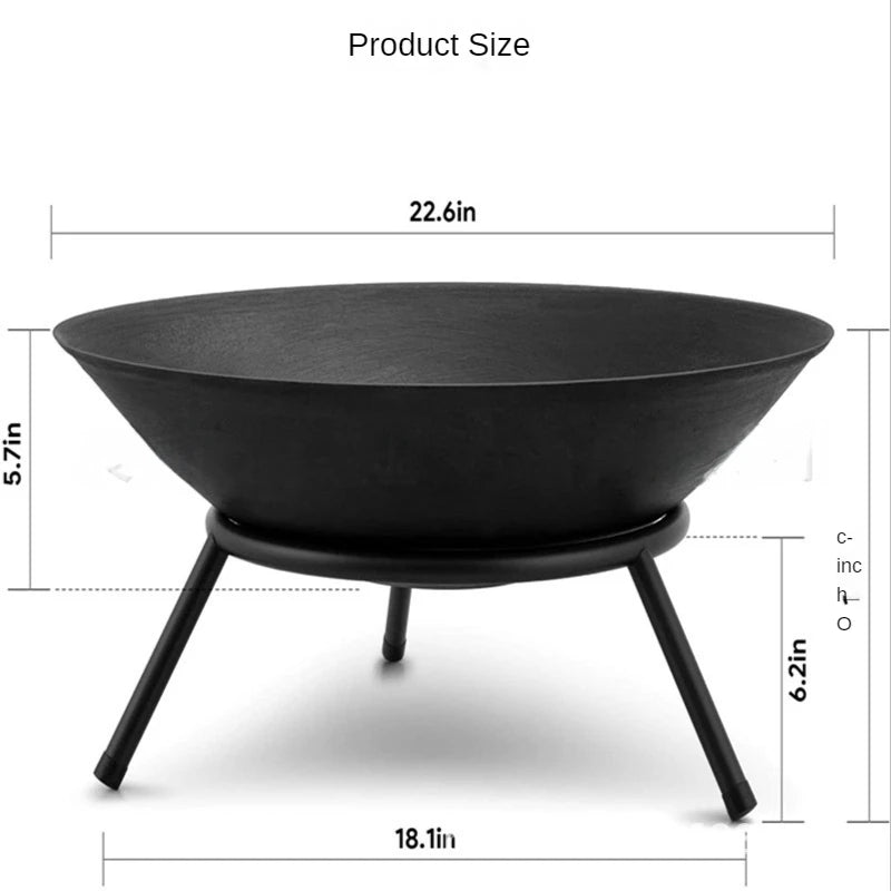 Large Cast Iron Firepit