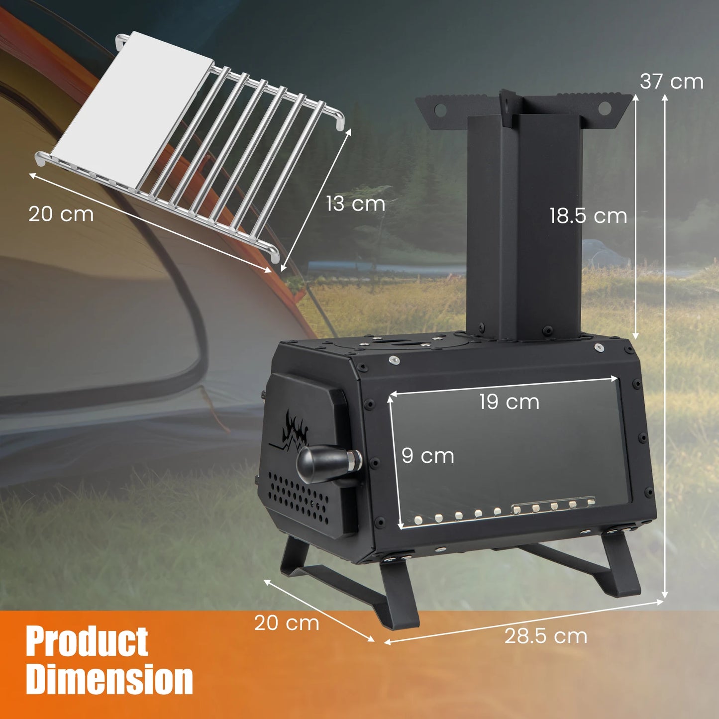 Portable Wood Burning Camping Stove