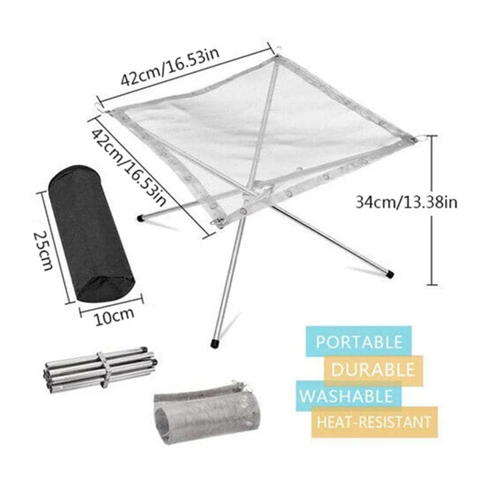 Foldable Fire Rack