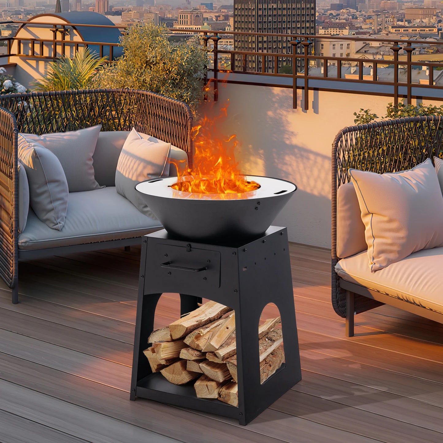 Patio Fire Pit Barbecue