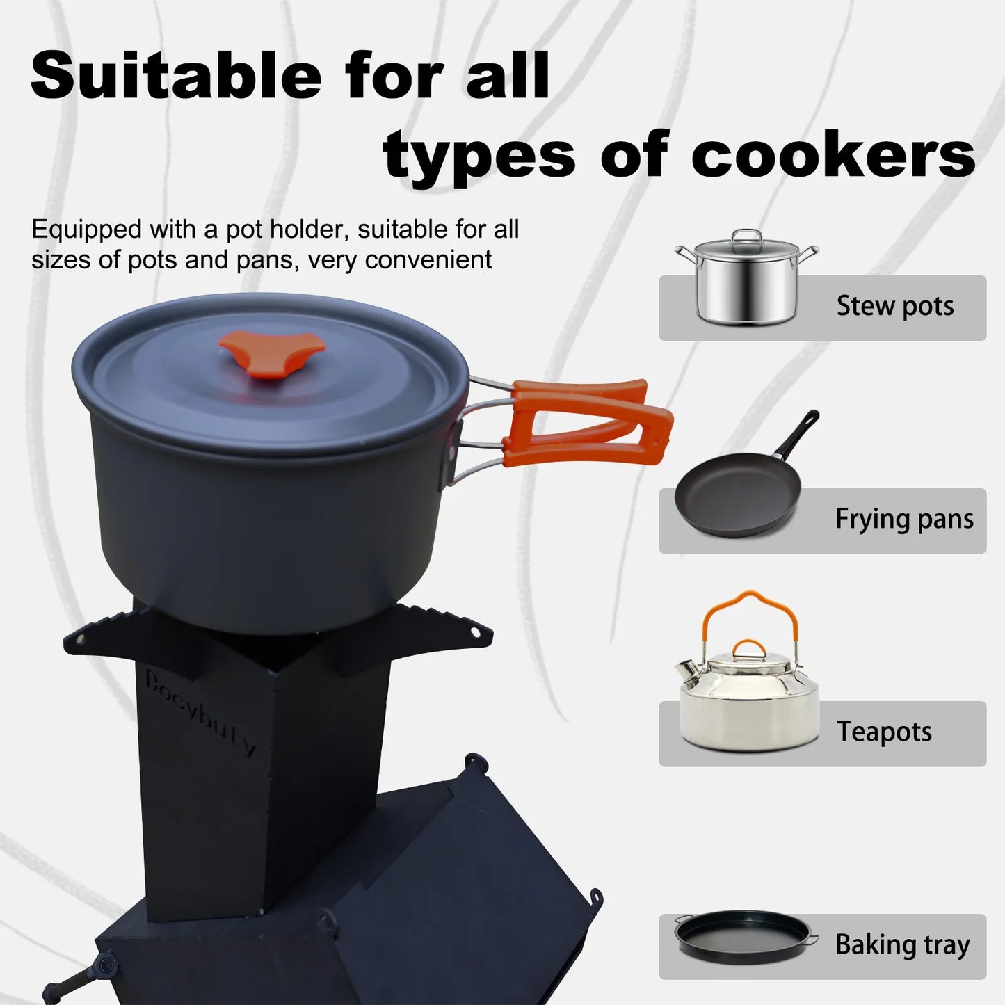 Rocket Wood Burning Camping Stove