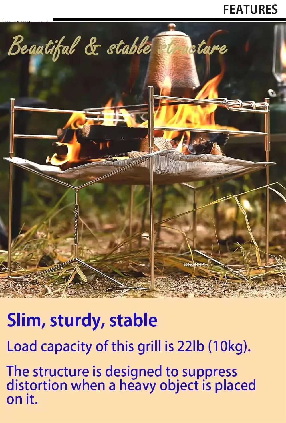 Foldable Outdoor Mesh Fire Pit