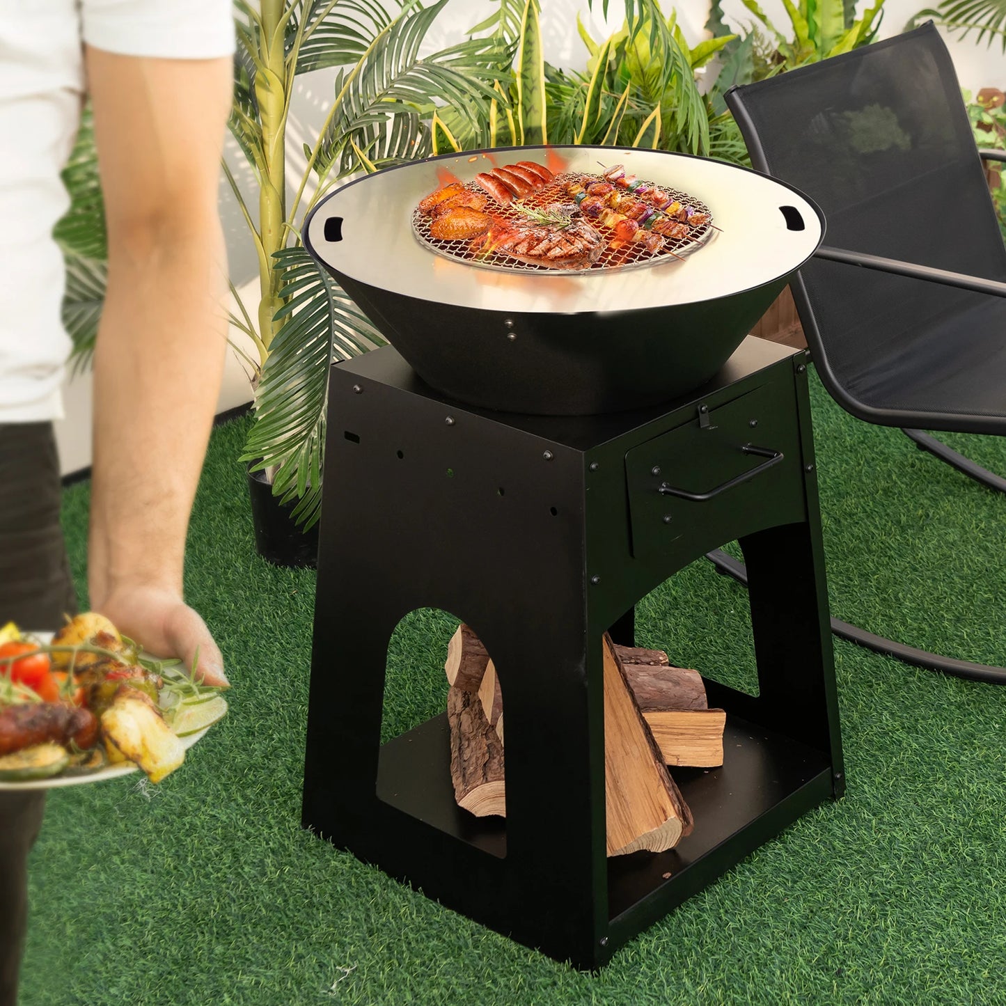 Patio Fire Pit Barbecue