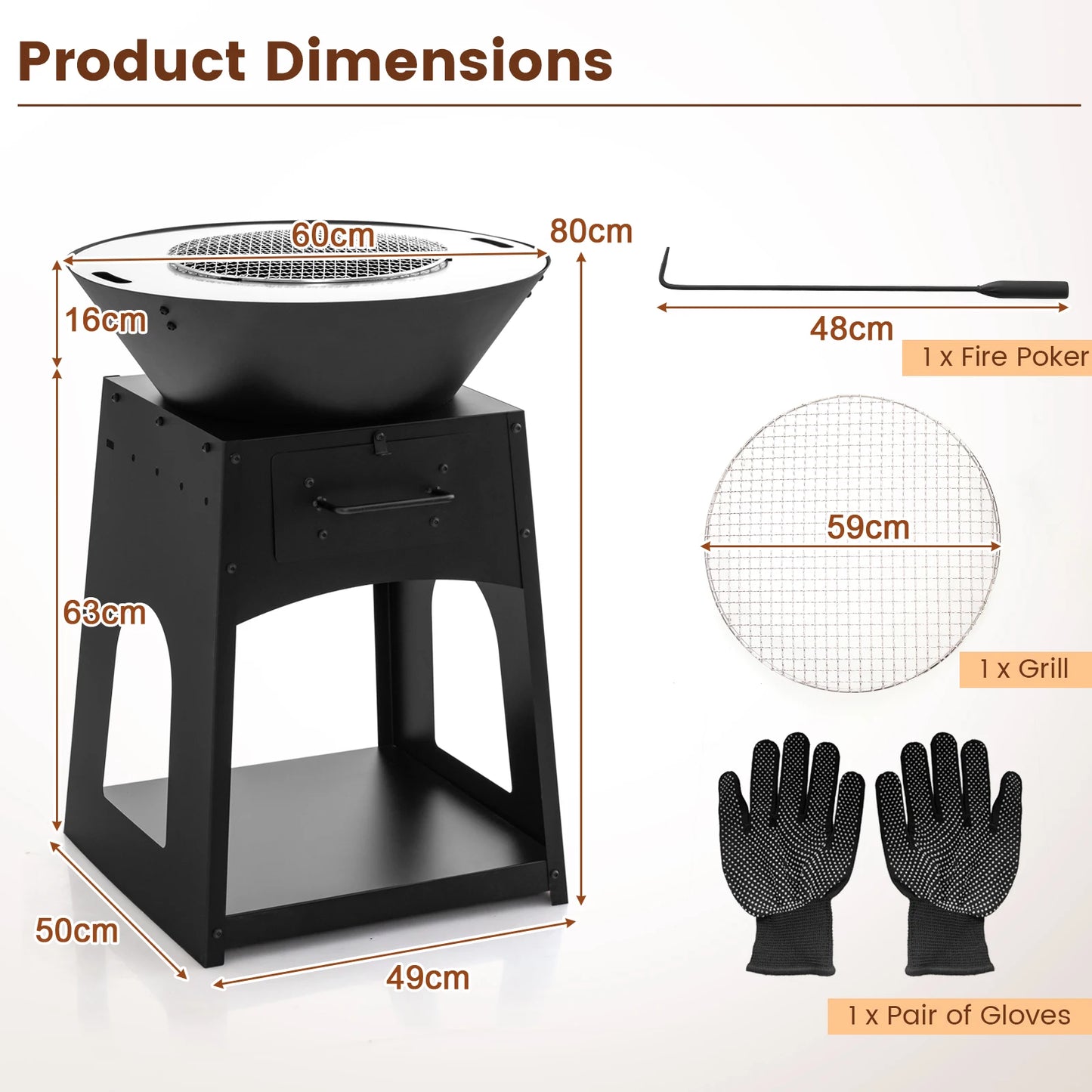 Patio Fire Pit Barbecue