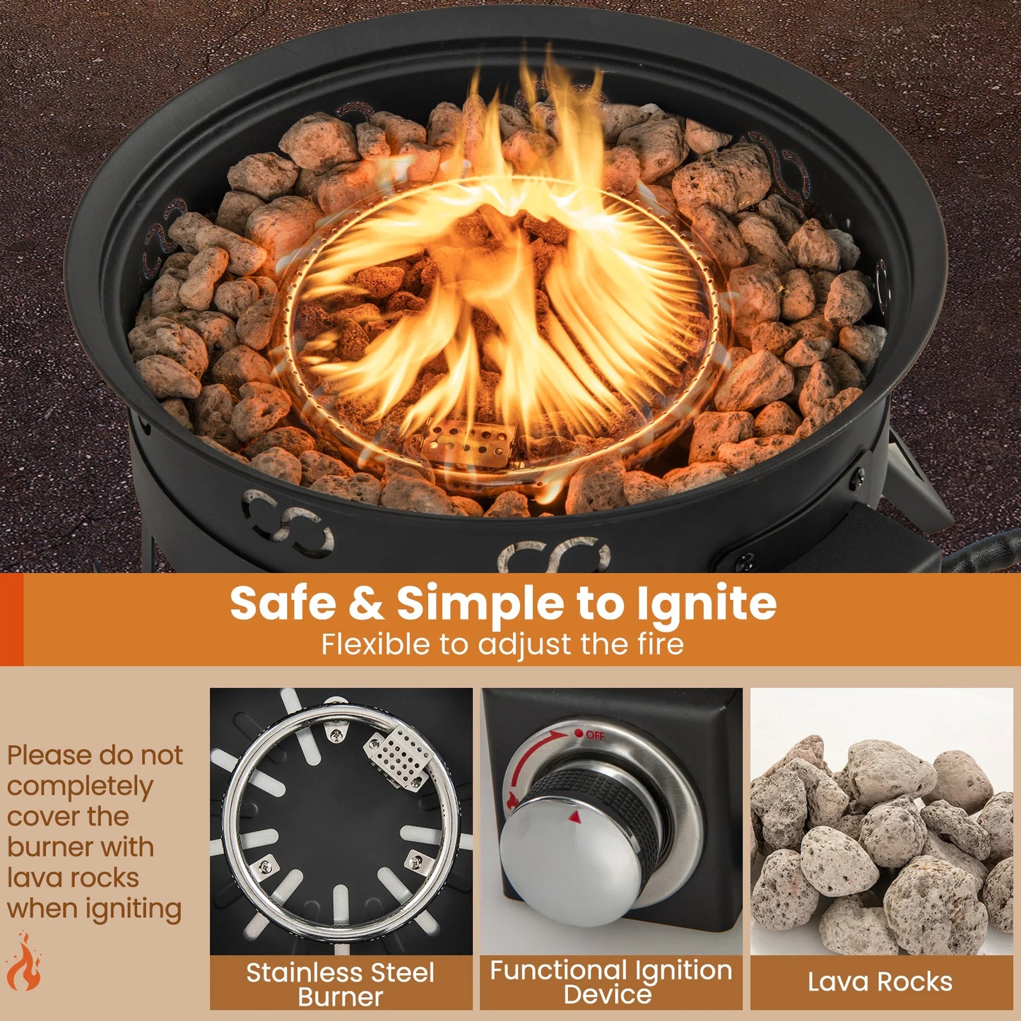 Portable Gas Fire Pit