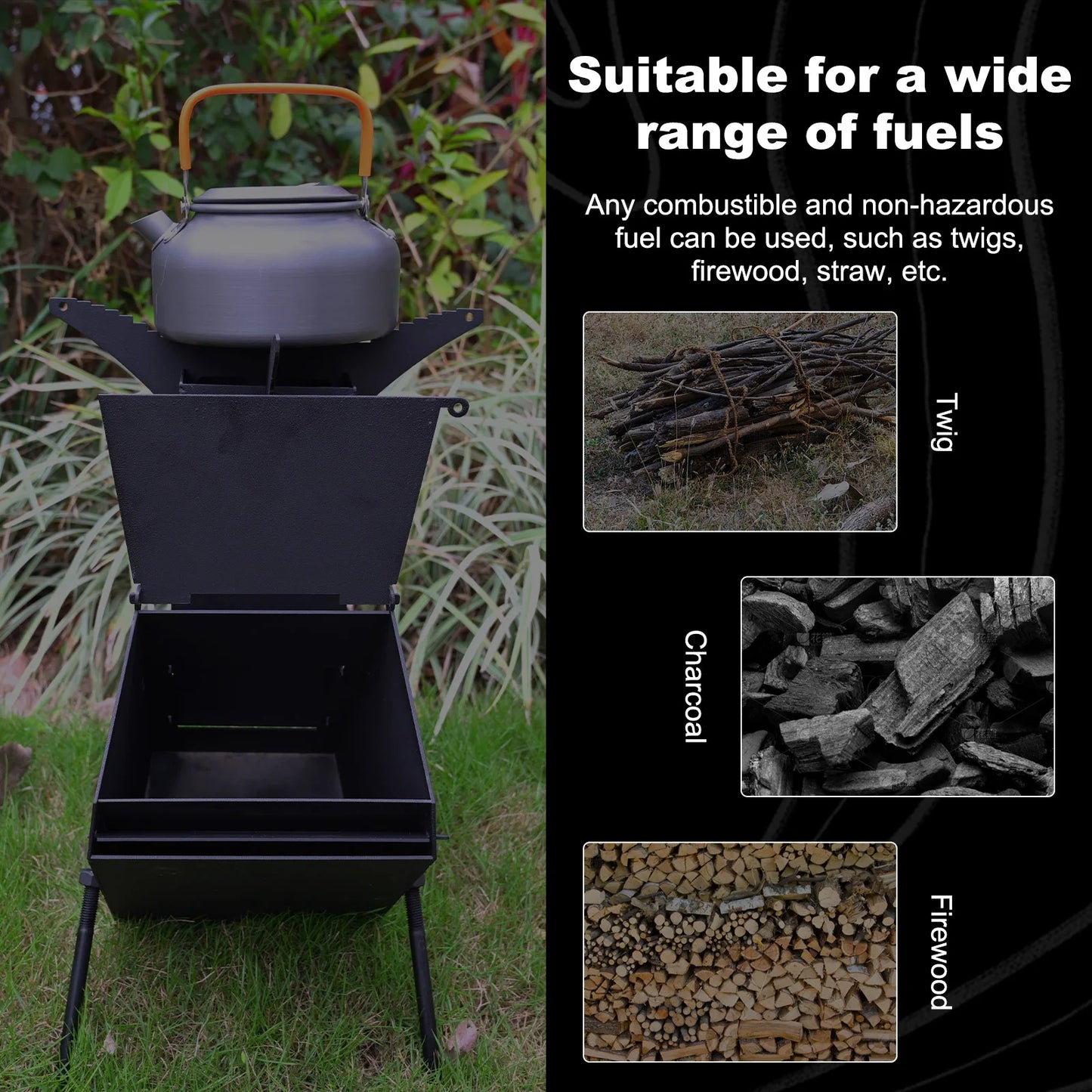 Rocket Wood Burning Camping Stove